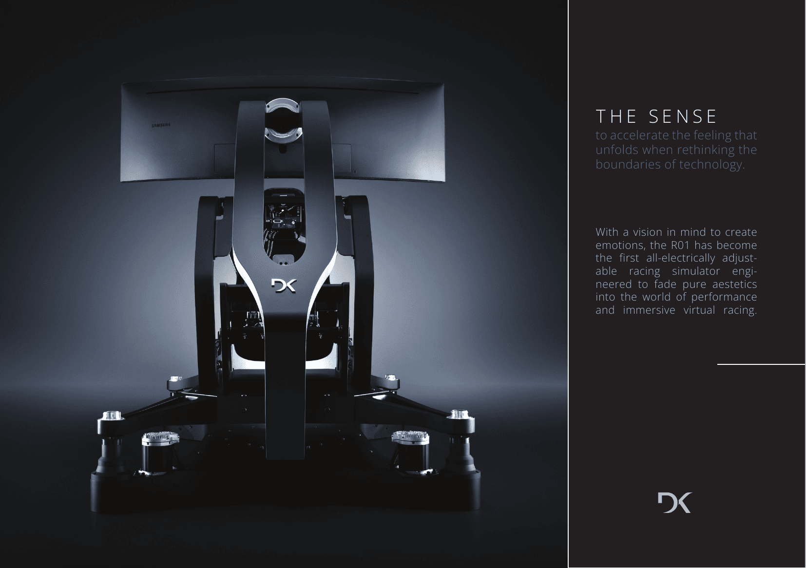 DK R01 Simulator — full front view