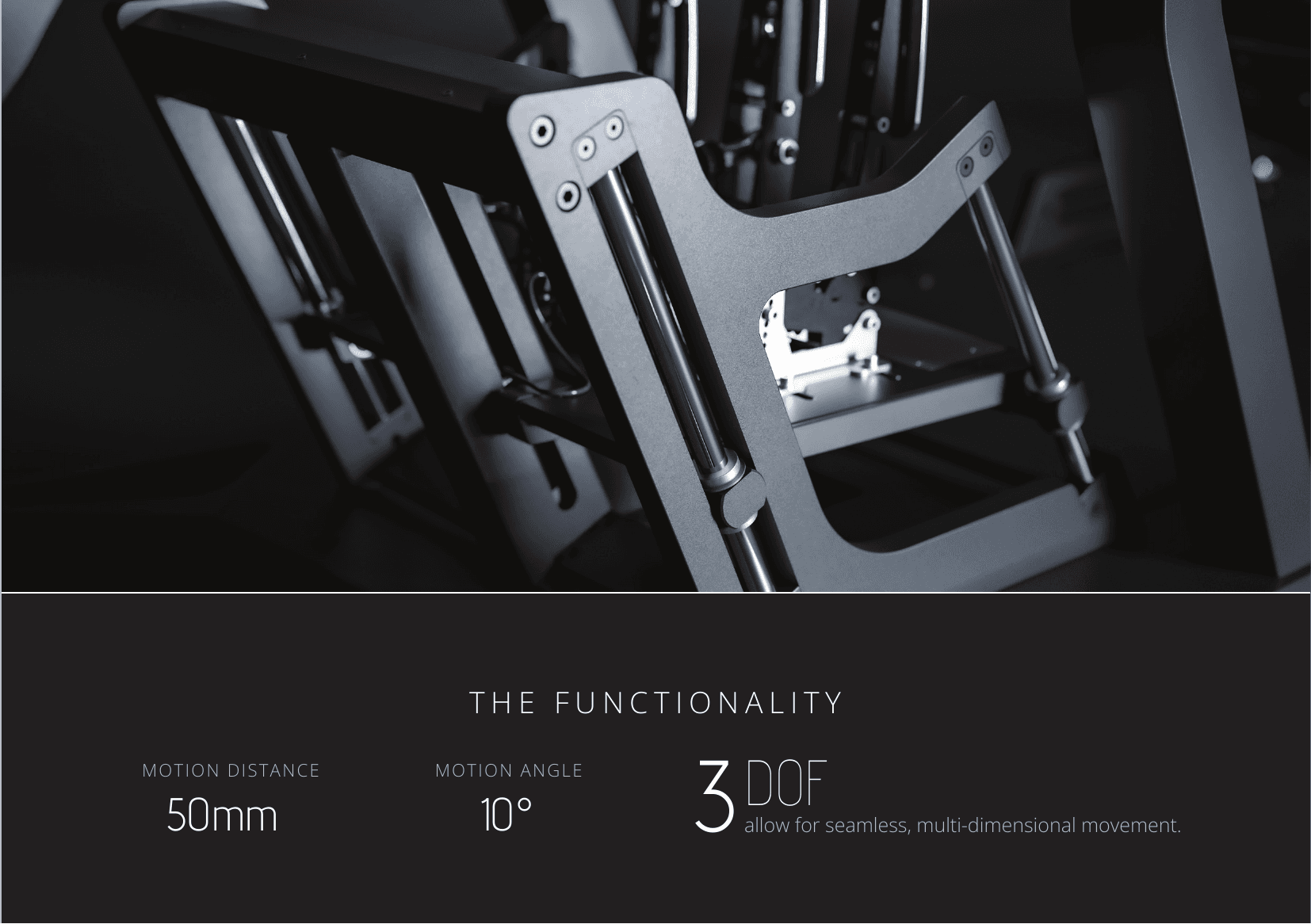 R01 Motion Platform — 3 DOF detail
